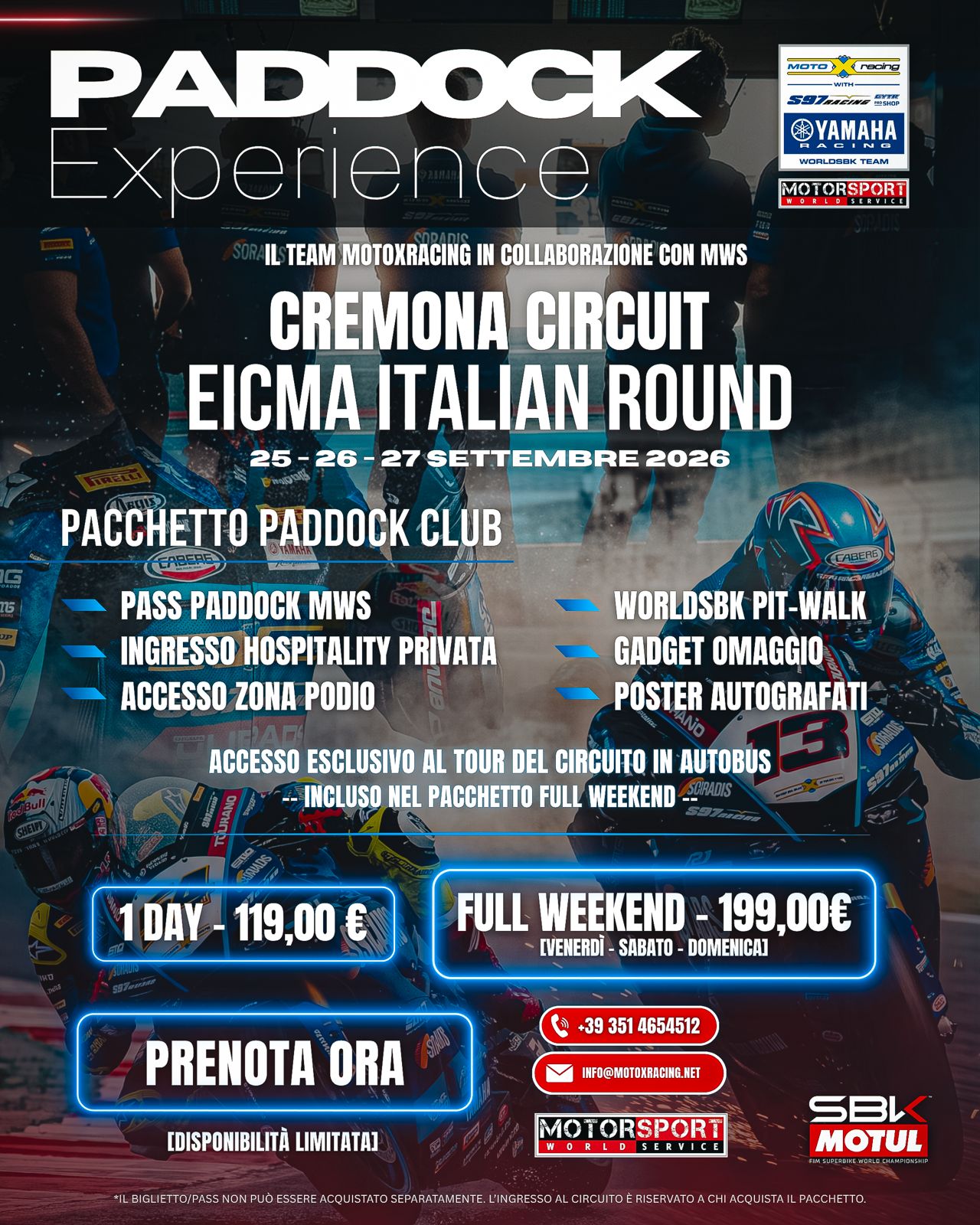 Motoxracing Paddock Club - Misano 2024 WorldSBK
